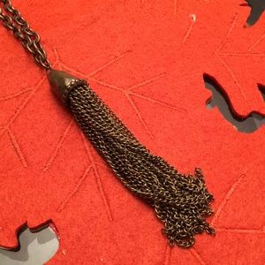 Neckless in old gold, long! very simple!